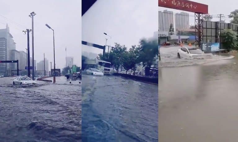 Tesla Model 3 ‘swims’ in China amid ongoing floods