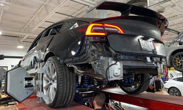Totaled Tesla Model 3 resurrected for another attempt at Pikes Peak