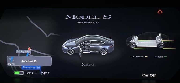 Tesla Model S & X update get Adaptive Suspension Instrument Panel Widget