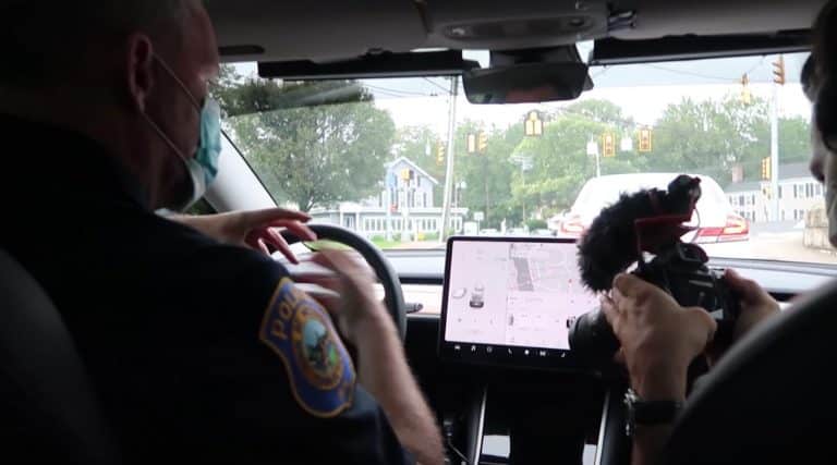Tesla Model 3 police cruiser gives look at electric patrolling in ride-along video