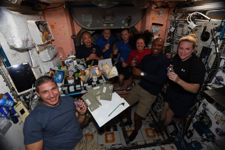 NASA, SpaceX Crew-1 Astronauts Celebrate Thanksgiving at the Space Station