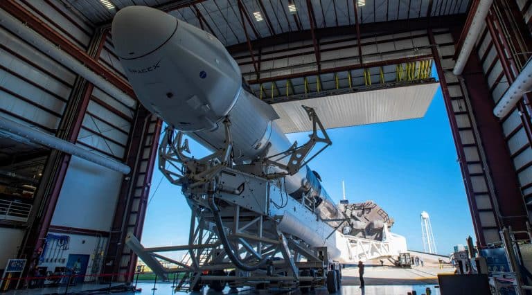 SpaceX Falcon 9 fires up ahead of historic Cargo Dragon launch