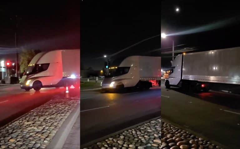 Tesla Semi showcases its otherworldly acceleration and sound in new sighting