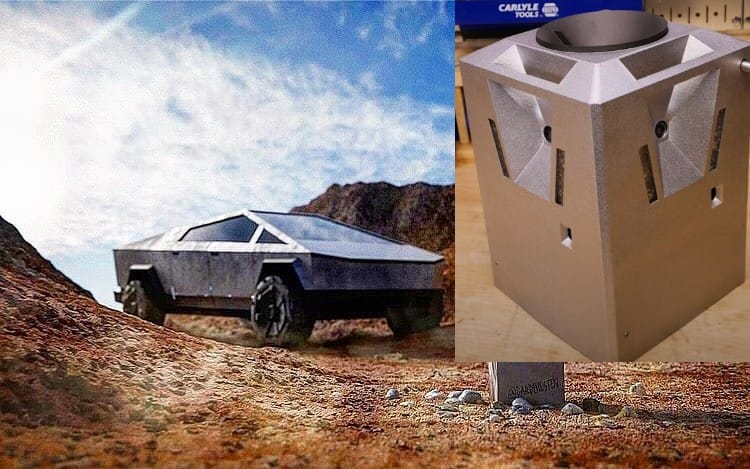 Tesla Cybertruck-inspired project brings swift sparkly justice to holiday thieves