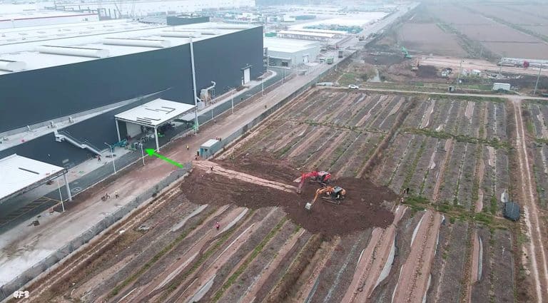 Tesla Model Y single-piece casts spotted in Gigafactory Shanghai complex