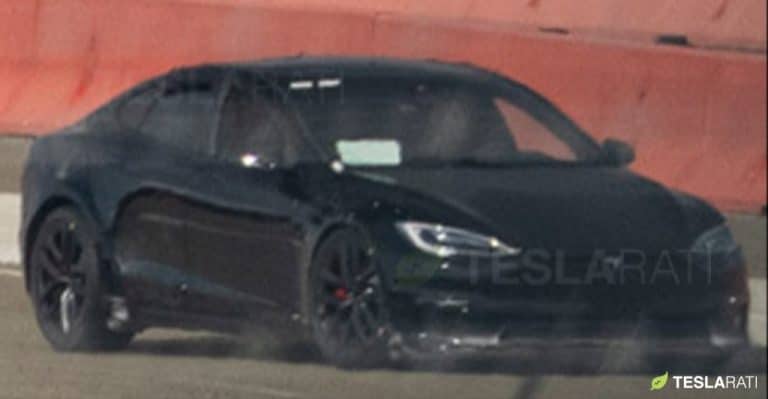 Tesla Model S “Refresh” spotted testing on track