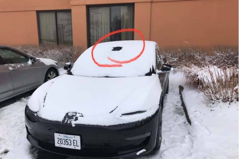 Tesla Model 3’s Sentry Mode Camera is equipped with a built-in heater to melt snow when parked