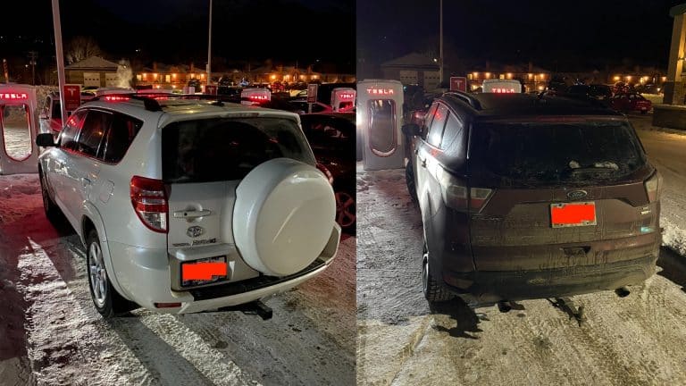 Tesla owner encounters long wait as Supercharger stations get blocked