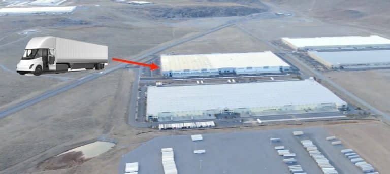 Tesla Semi production line at new Nevada building is coming up with a goal of 5 electric trucks per week