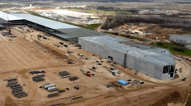 Tesla’s Cybertruck factory is starting to look a bit “cyberpunk” itself
