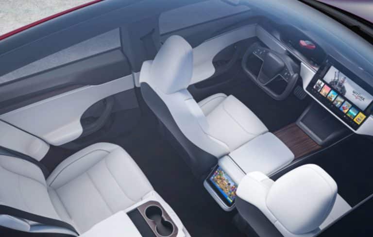 Tesla’s Elon Musk posts update on Model S Plaid’s seating options