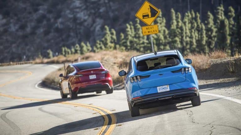 Tesla Model Y vs Ford Mustang Mach-E comparison gets the Top Gear treatment