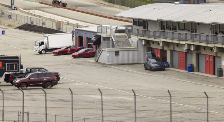 Tesla’s family of vehicles sighted in Laguna Seca in potential Model S Plaid track attempt