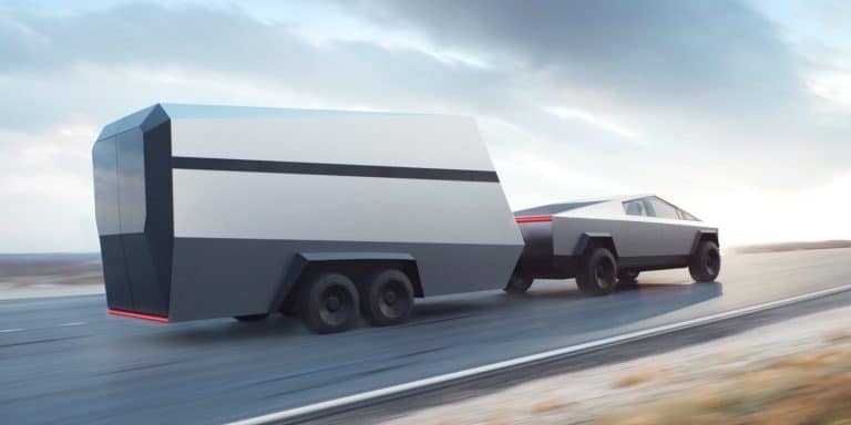 Tesla “Cyberliving” trailer specs and size teased anew in Cybertruck UI images