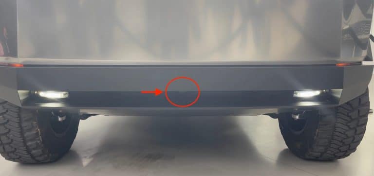 Tesla Cybertruck is equipped with a camera under front bumper