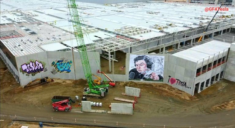 Tesla accepting graffiti art samples for Giga Berlin reveals how close it is to completion