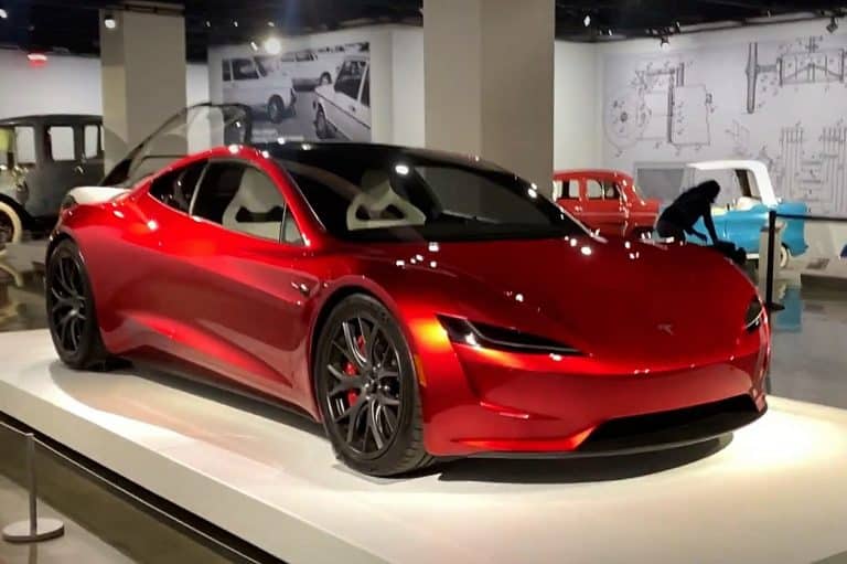 Tesla’s next-gen Roadster is featured in Petersen Auto Museum
