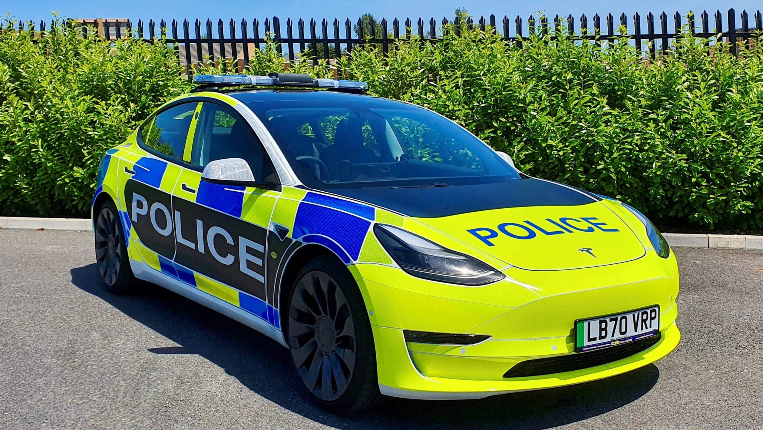 Tesla Adapted Model 3 For UK Emergency Services — Police, Fire