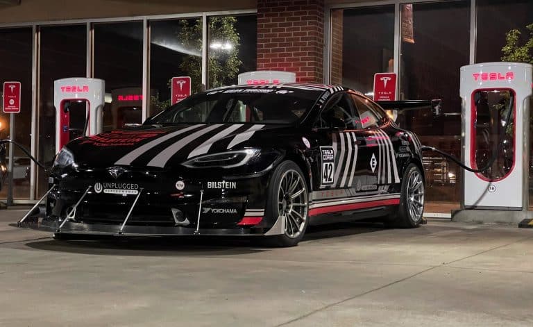 Tesla Model S Plaid Pikes Peak racecar hits 136 mph in practice run at 14k feet