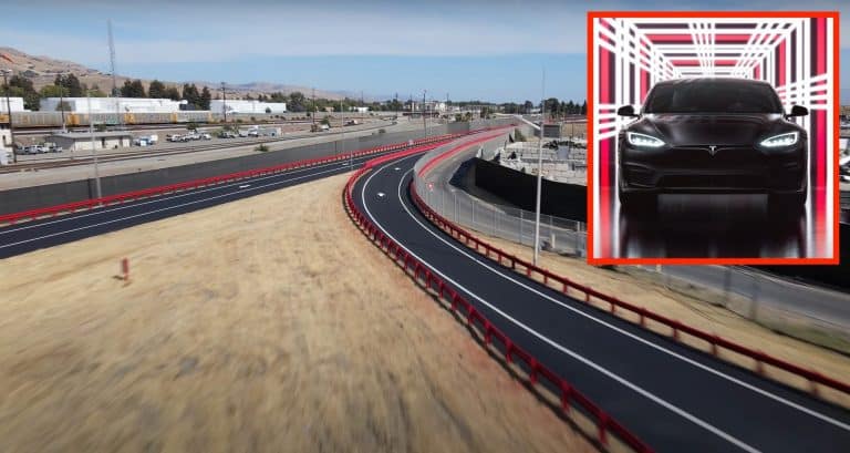 Tesla Fremont Factory test track gets redone in time for Model S Plaid delivery event