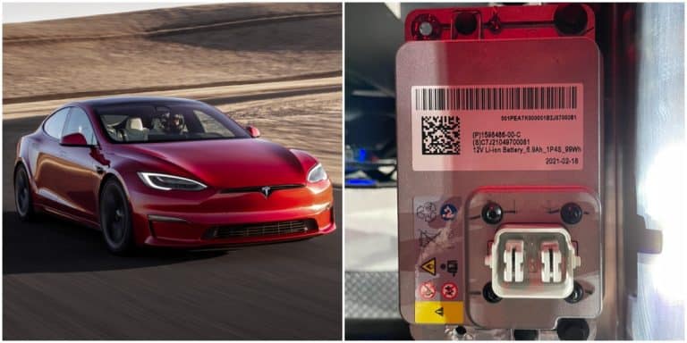 Tesla is using a new 12v Lithium-ion battery in the Model S Plaid