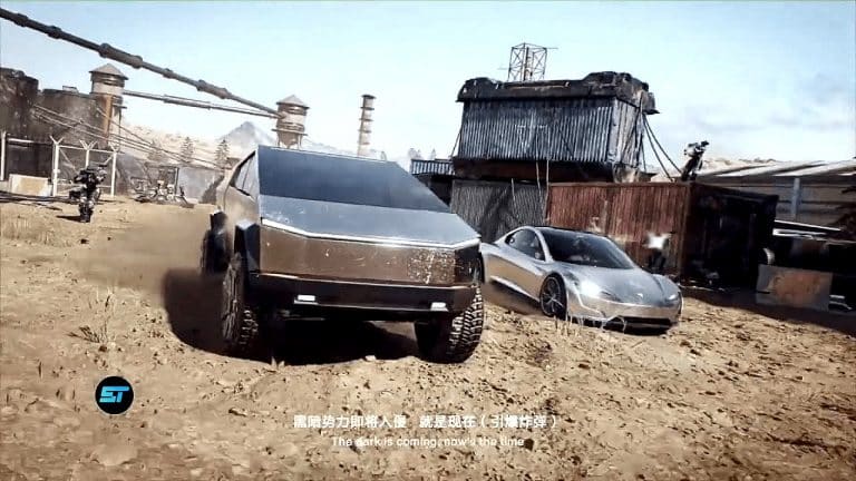 Tesla Cybertruck and new Roadster star in absolutely insane game trailer