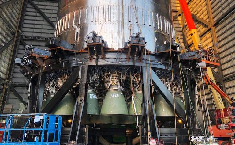 SpaceX installs more than two dozen Super Heavy Raptor engines in one night