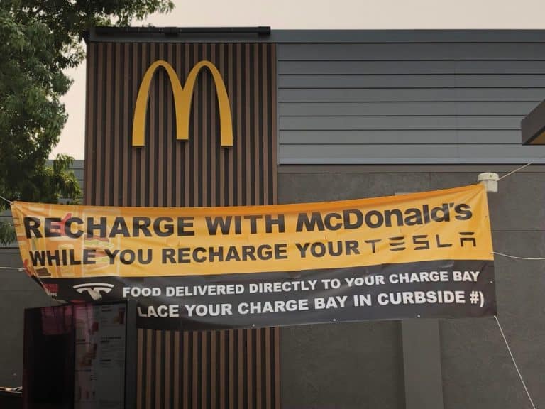 McDonalds piggybacks off of Tesla’s Largest U.S. Supercharger