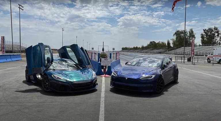 Tesla Model S Plaid and Rimac Nevera face off in world’s quickest production car drag race