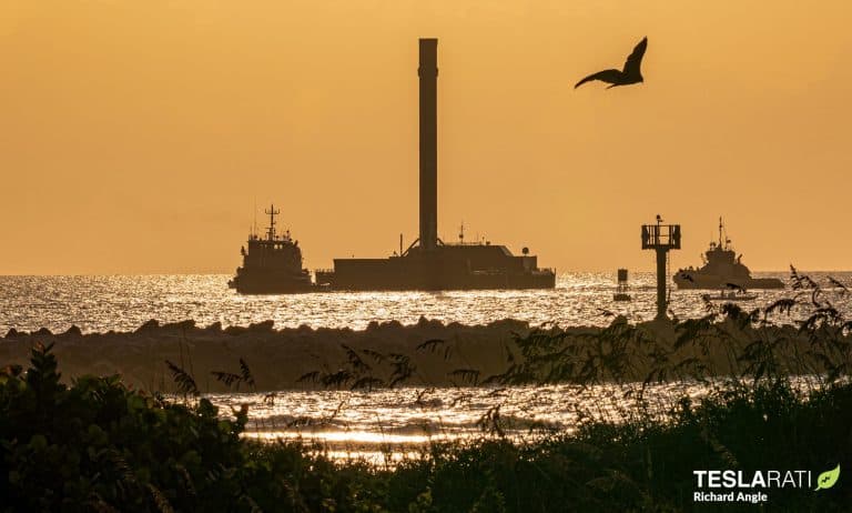 SpaceX Falcon 9 booster returns to port on upgraded drone ship
