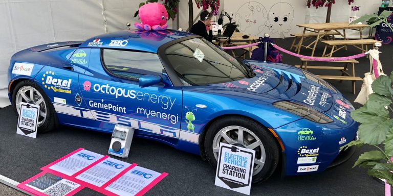 A Tesla Roadster will drive across Britain to make a point about battery longevity