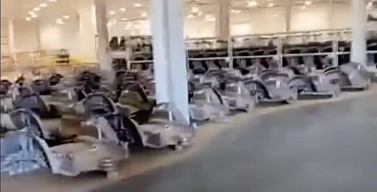 Tesla Model Y body castings begin to stack up at Giga Texas