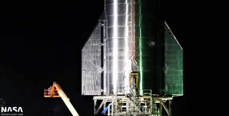 SpaceX’s first orbital-class Starship stretches ‘wings’ ahead of Raptor installation