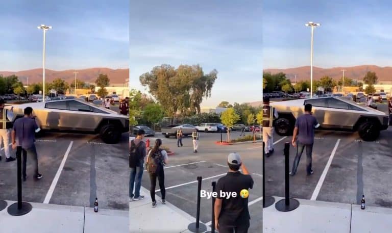 Tesla Cybertruck’s strange door handles boggle EV fans’ minds in recent sighting