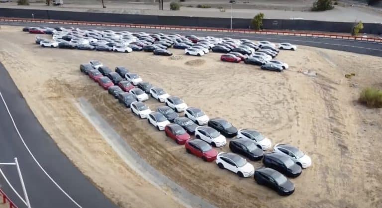 Tesla Model X fleet spotted at Fremont Factory ready for delivery