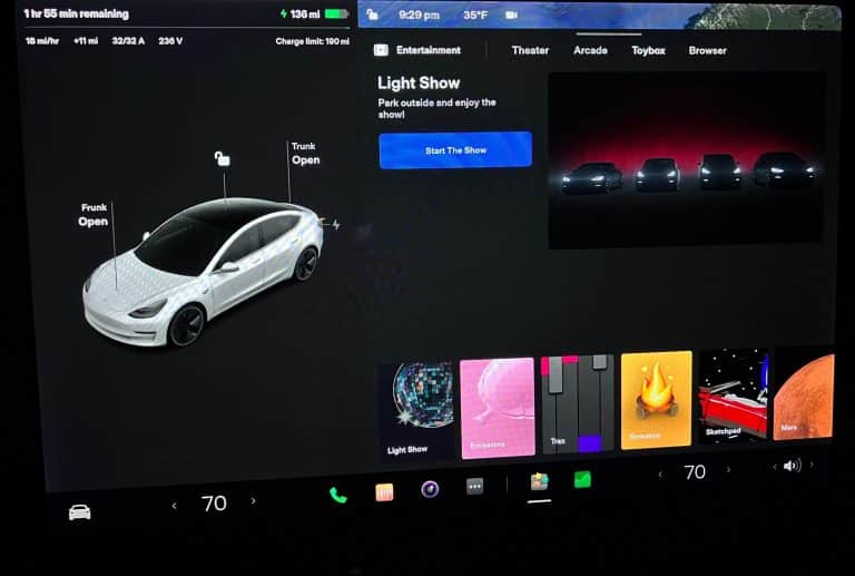 Tesla Holiday Update: New UI for Model 3 and Y, Light Show, blind spot camera improvements & more