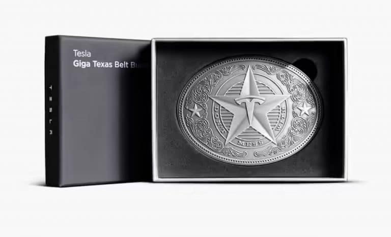 Tesla Shop releases Giga Texas Belt Buckle for $150