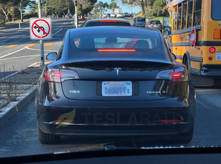 Tesla China-built Model 3 spotted in Northern California