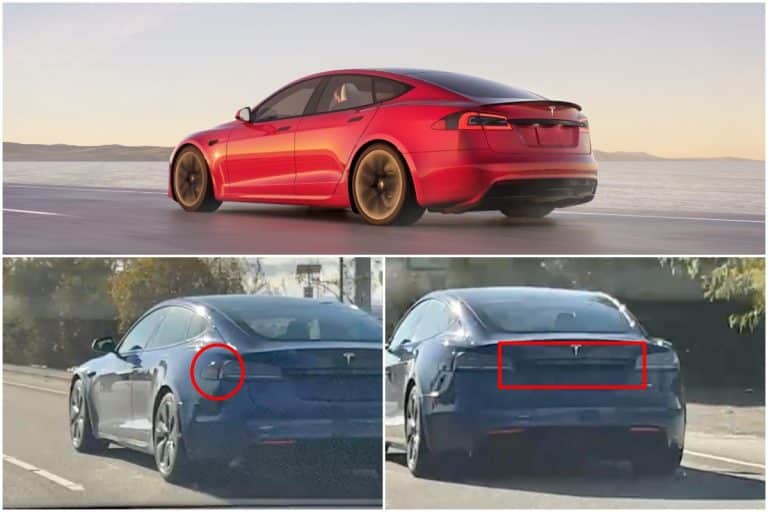 Tesla is testing a ‘Refreshed’ Model S Plaid: New taillight design, charging door flap