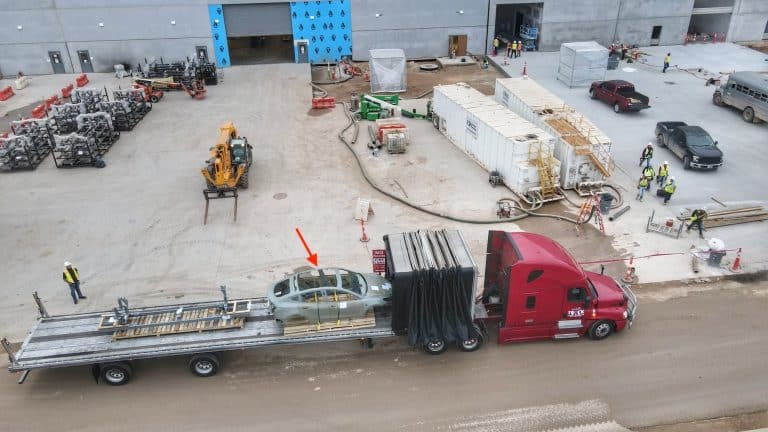 Tesla Model Y test body with space for structural battery pack sighted in Giga Texas