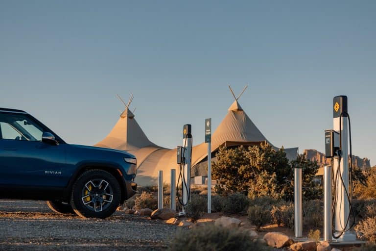 Rivian launches partnership with upscale camping company Under Canvas