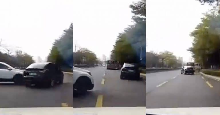 Tesla Model Y avoids getting T-boned by showing its “Moose Test” prowess
