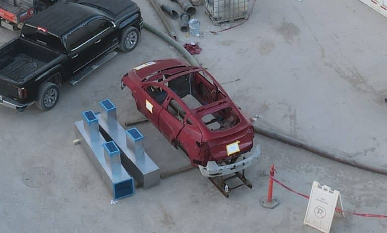 Another Tesla Model Y body with apparent space for structural battery sighted in Giga Texas