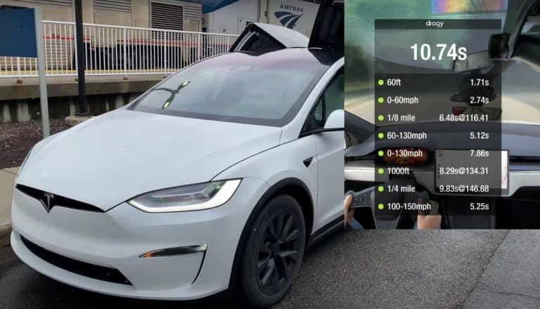 Tesla Model X Plaid just did a quarter-mile test, and it’s faster than a Ford GT