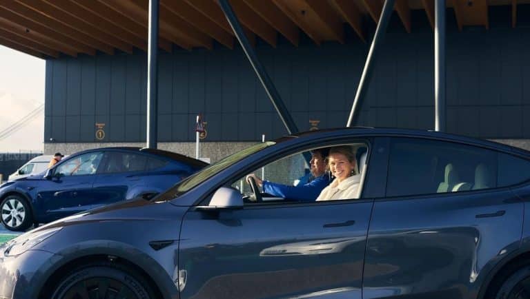 Tesla holds its first Model Y vehicle delivery event in the UK