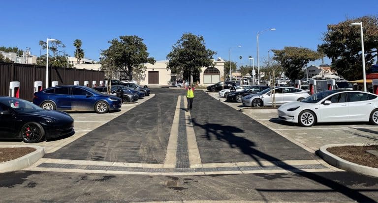 Tesla’s first Dogecoin Supercharger opens, Musk revises plans for diner and drive-in