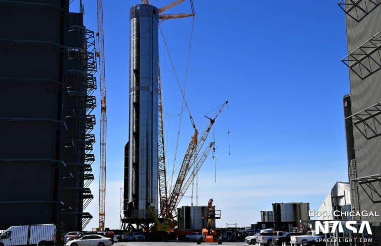 SpaceX rolls upgraded Super Heavy booster to the launch pad
