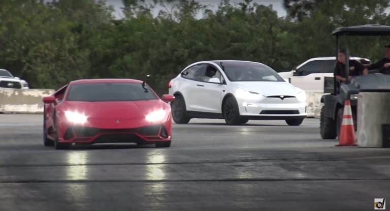 Tesla Model X Plaid misses launch against Lamborghini Huracan EVO, still dominates