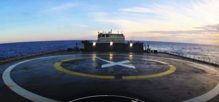 SpaceX rapidly turns around drone ship for sixth launch this month