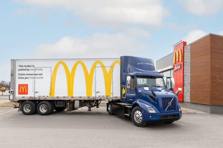 Volvo VNR all-electric semi joins Martin Brower, McDonald’s Canada fleet